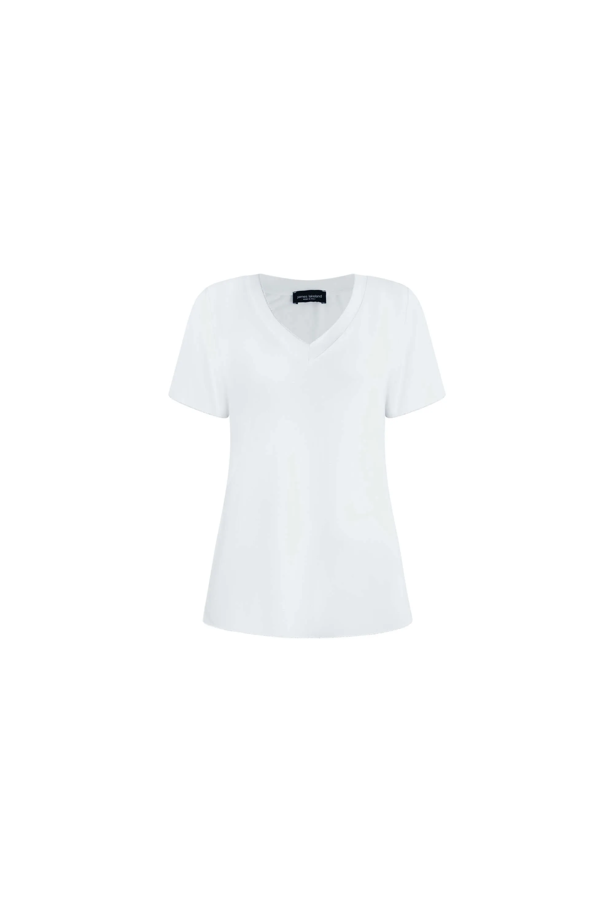 V-neck White T-shirt