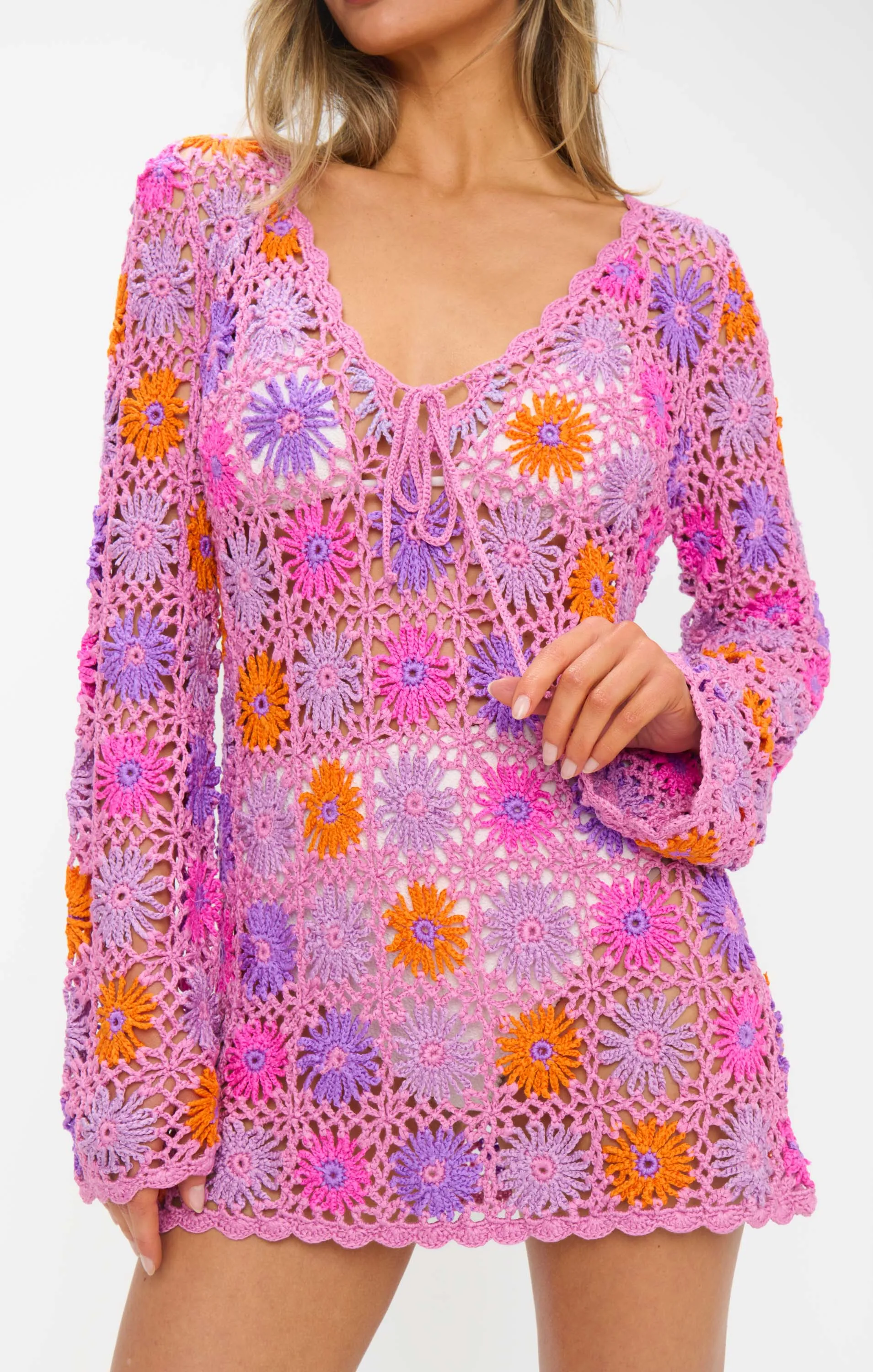 Vacay Mini Coverup ~ Fruit Punch Crochet