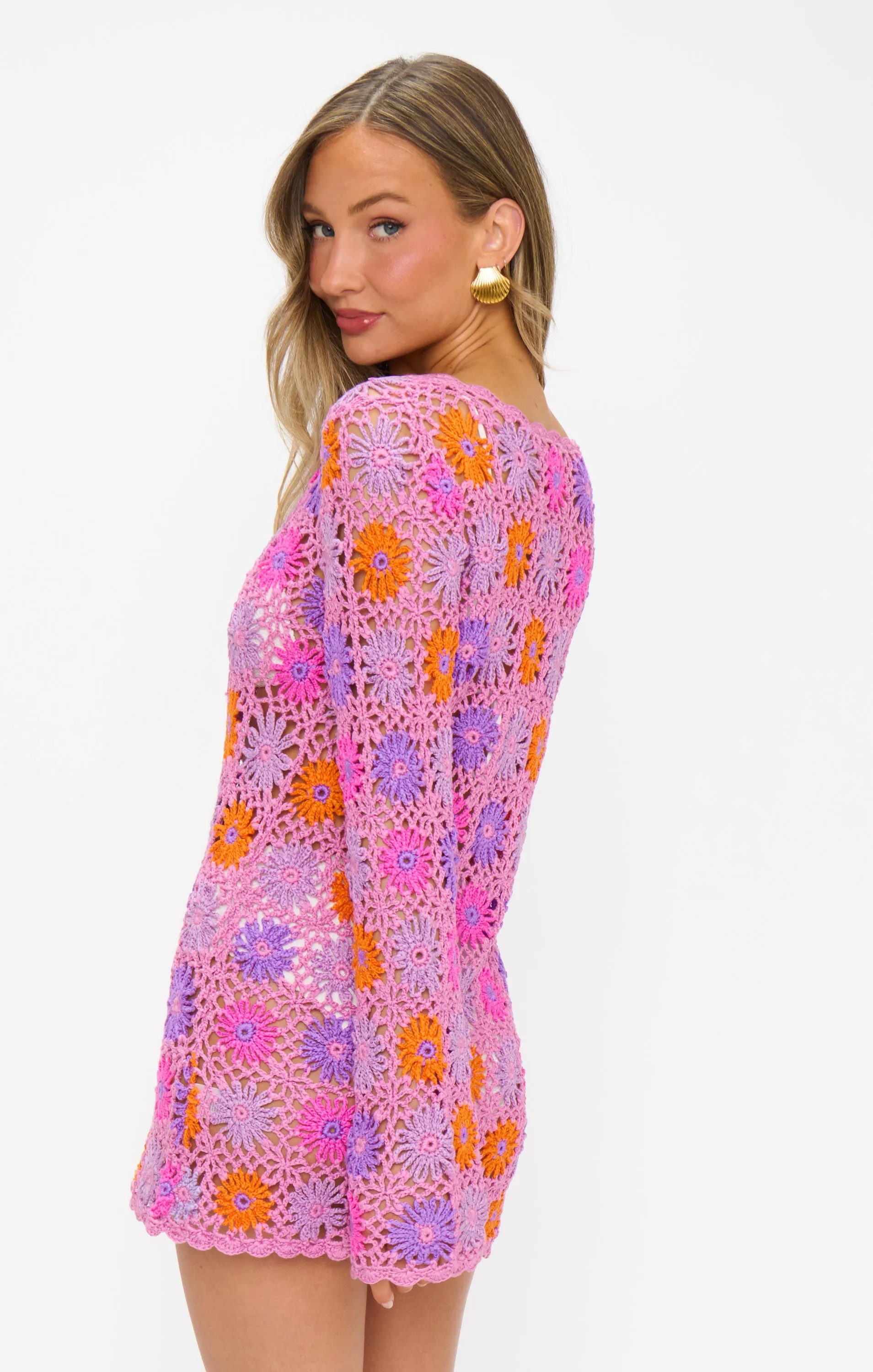 Vacay Mini Coverup ~ Fruit Punch Crochet