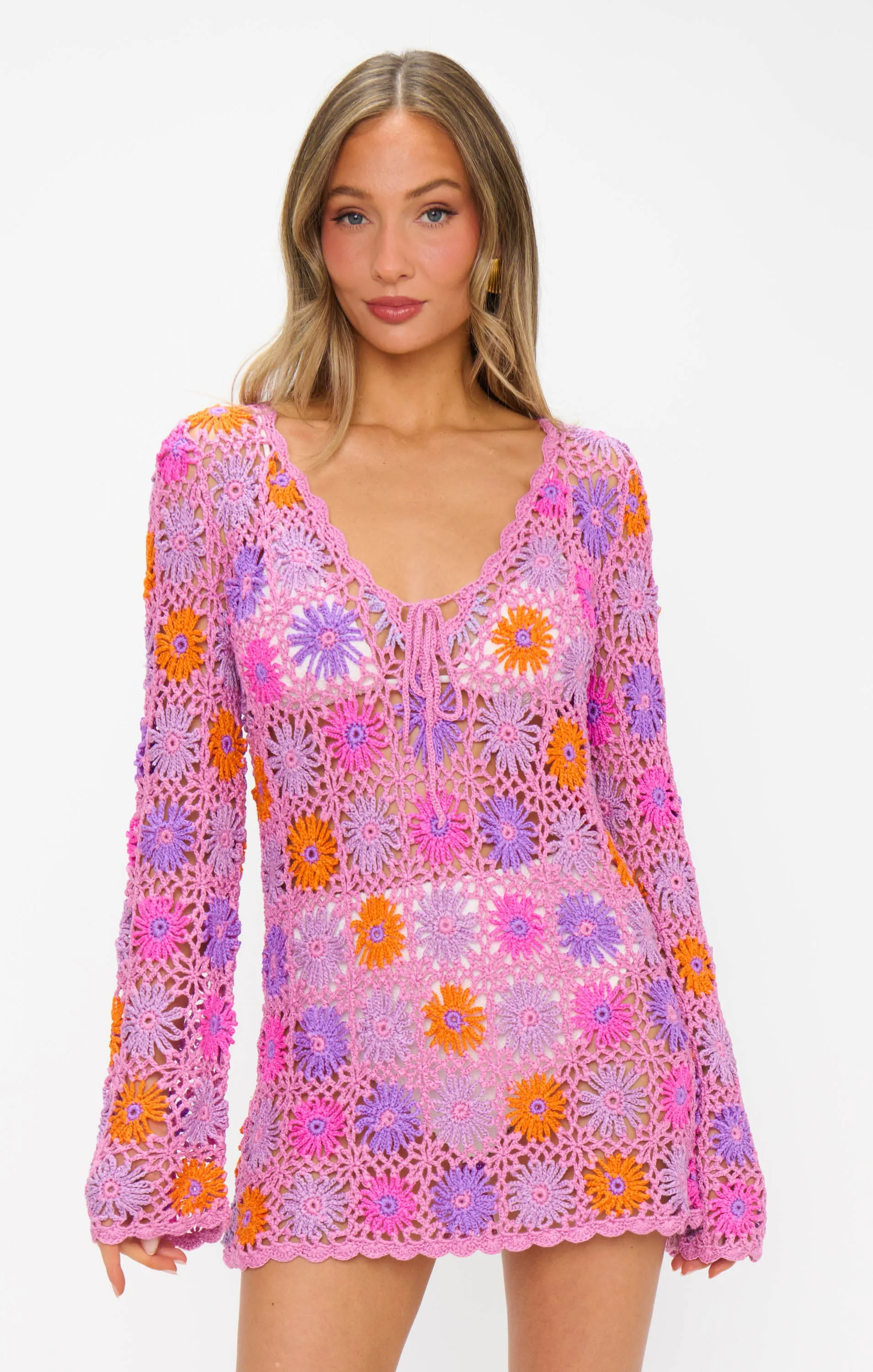 Vacay Mini Coverup ~ Fruit Punch Crochet