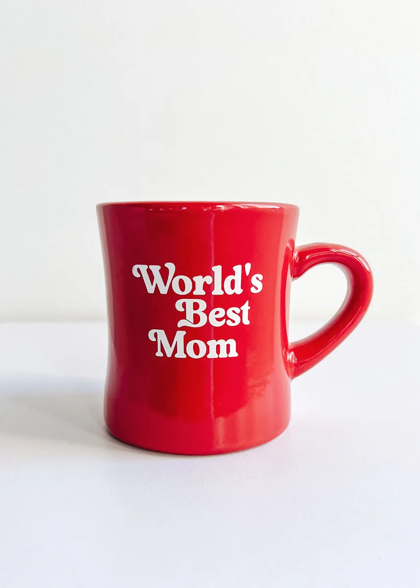 World's Best Mom Diner Mug